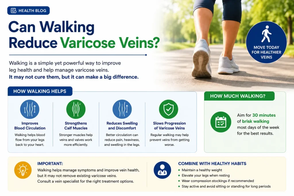Can Walking Reduce Varicose Veins?