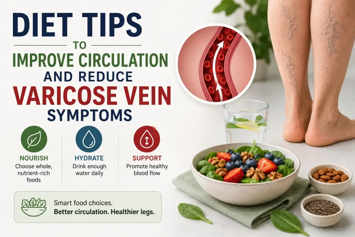 Diet Tips to Improve Circulation and Reduce Varicose Vein Symptoms