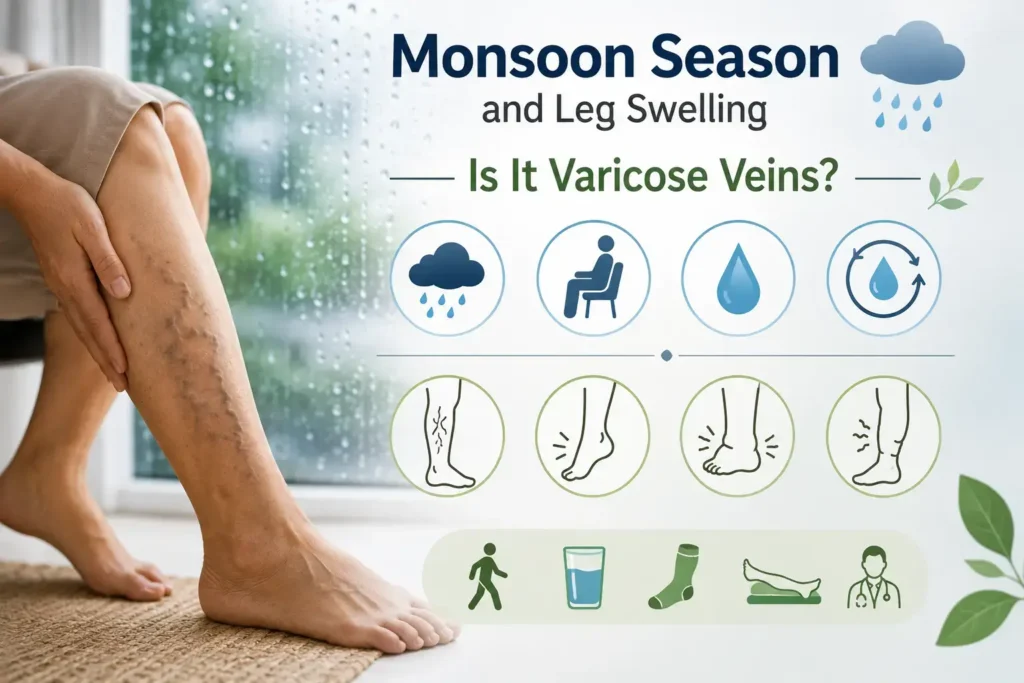 Monsoon Season and Leg Swelling Is It Varicose Veins